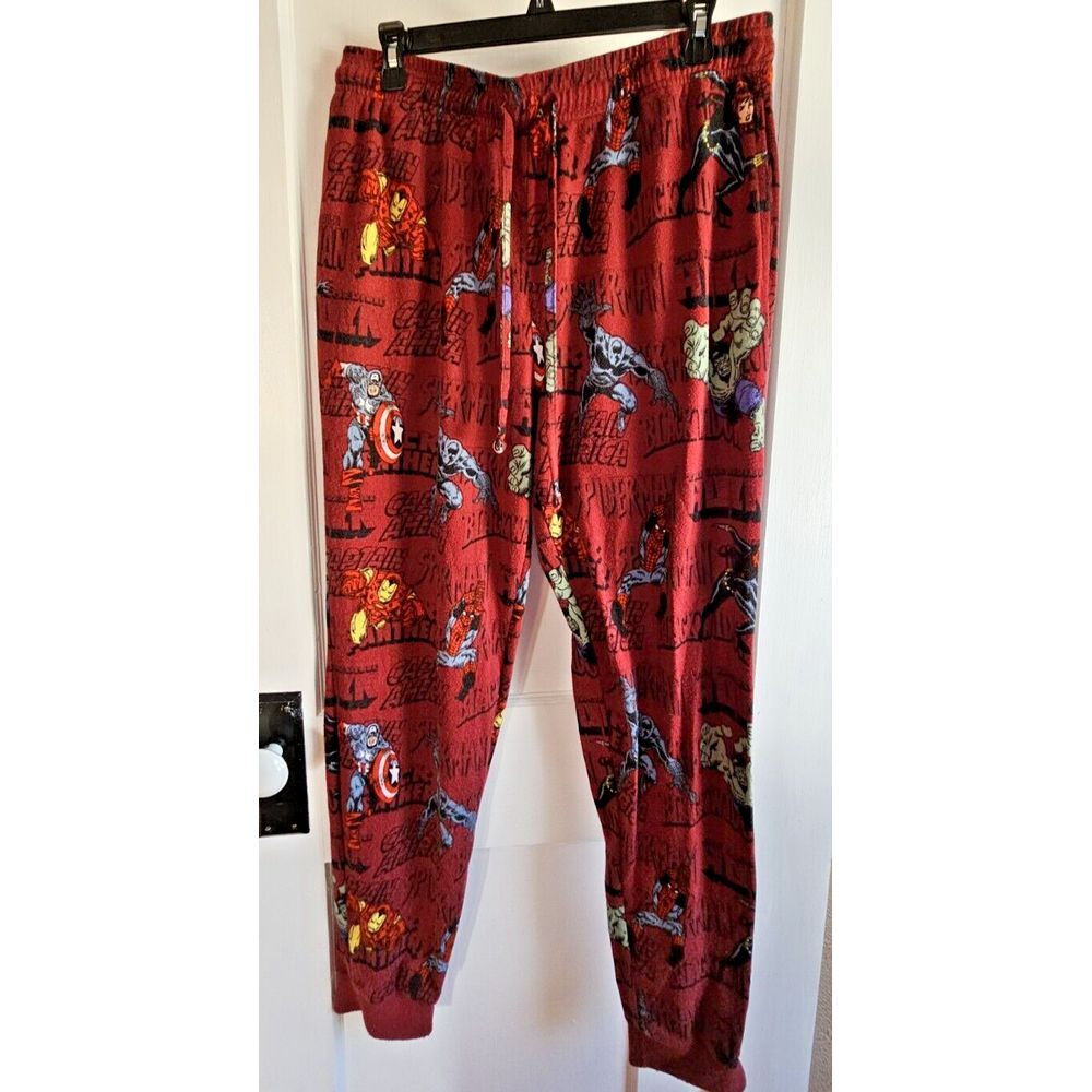 Marvel pj lounge jogger red superhero men Sz‎ Large